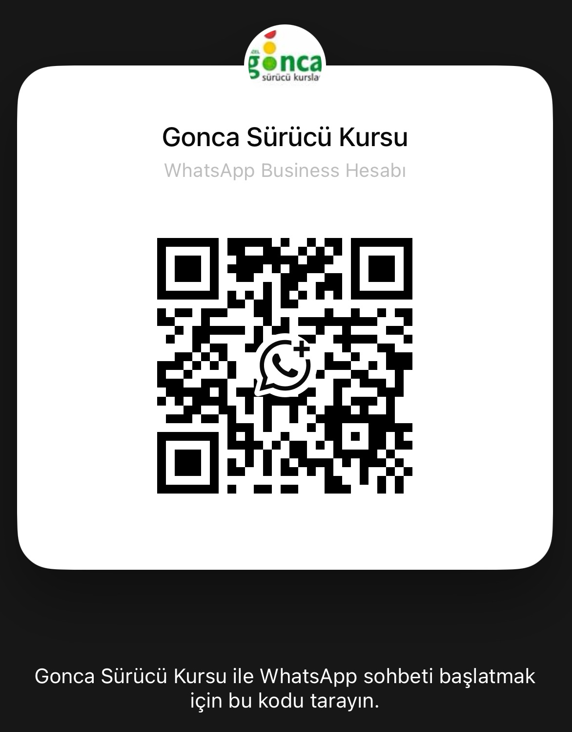 İster kodu tarayın ister tıklayın ama mutlaka WhatsApp mesajınızı bekliyoruz :)
